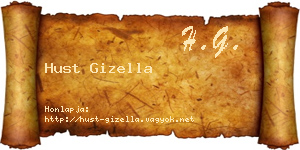 Hust Gizella névjegykártya